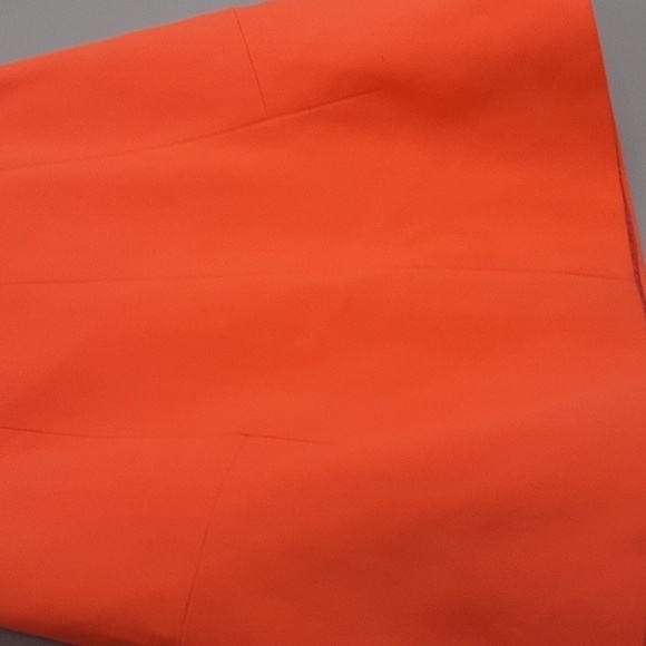 J. CREW A-line Fluted Tangerine Mini Dress - Picture 4 of 10